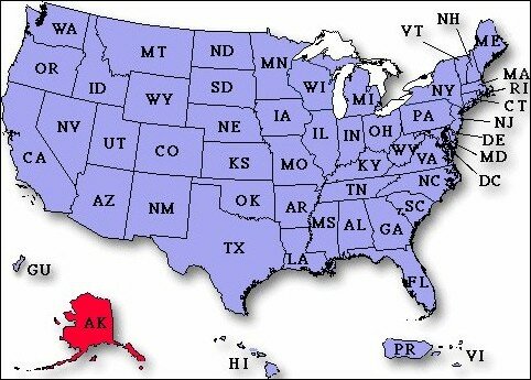 Alaska, USA Location