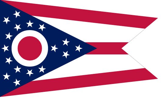 Flag of Ohio, USA