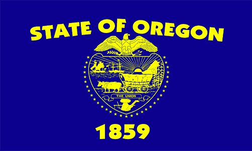 Flag of Oregon, USA