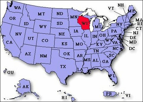 Wisconsin, USA Location