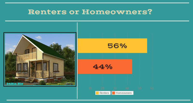 borrowers in Ohio USA renters or homeowners